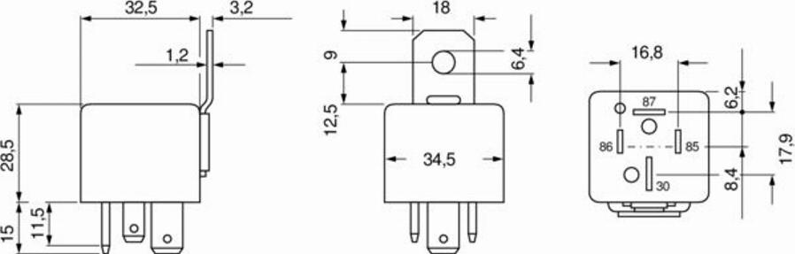 BOSCH 0332002192 - Multifunkcionalni Relej www.molydon.hr