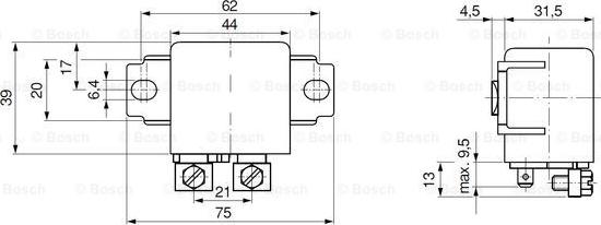 BOSCH 0 332 002 155 - Relej, glavna struja www.molydon.hr