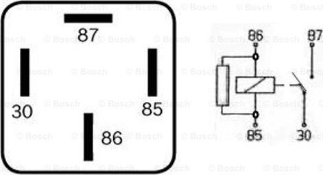 BOSCH 0 332 019 456 - Relej, glavna struja www.molydon.hr