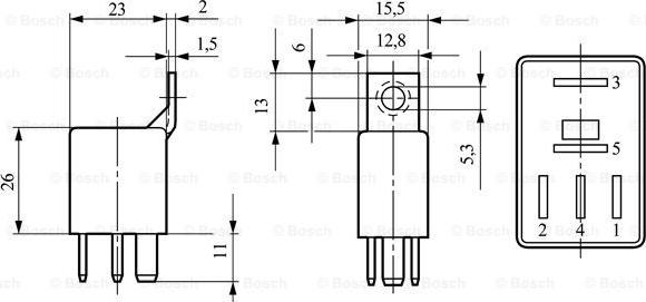 BOSCH 0 332 017 302 - Relej, glavna struja www.molydon.hr