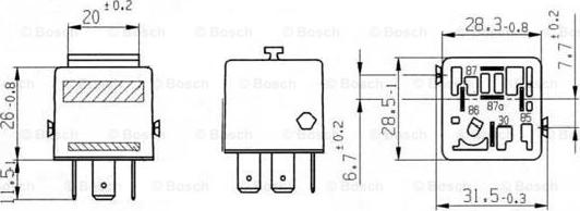 BOSCH 0 332 209 216 - Relej, sirena/truba www.molydon.hr