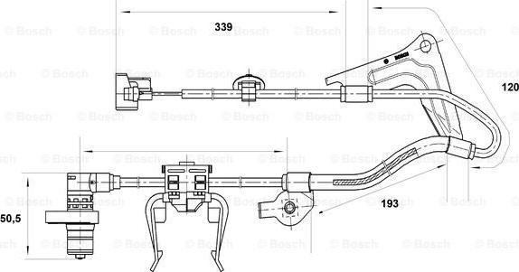 BOSCH 0 265 001 417 - Senzor, broj obrtaja kotača www.molydon.hr