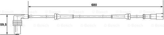 BOSCH 0 265 001 220 - Senzor, broj obrtaja kotača www.molydon.hr