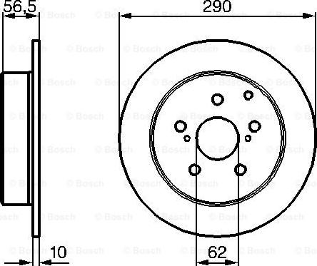 BOSCH 0 204 173 007 - Kočioni disk www.molydon.hr