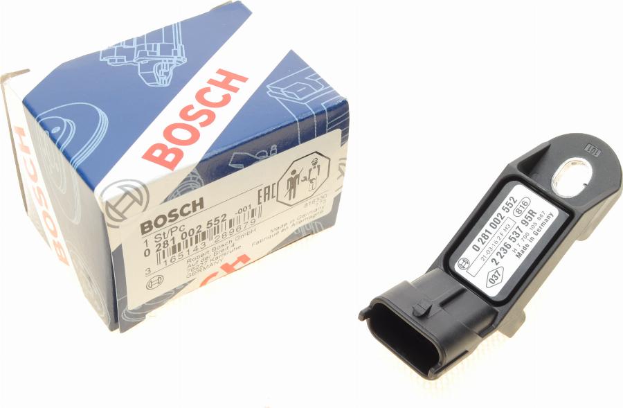 BOSCH 0 281 002 552 - Senzor, pritisak usisne Cijevi www.molydon.hr