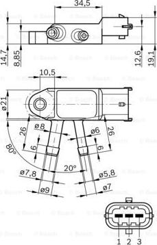 BOSCH 0 281 002 772 - Senzor, pritisak Ispušnih plinova www.molydon.hr