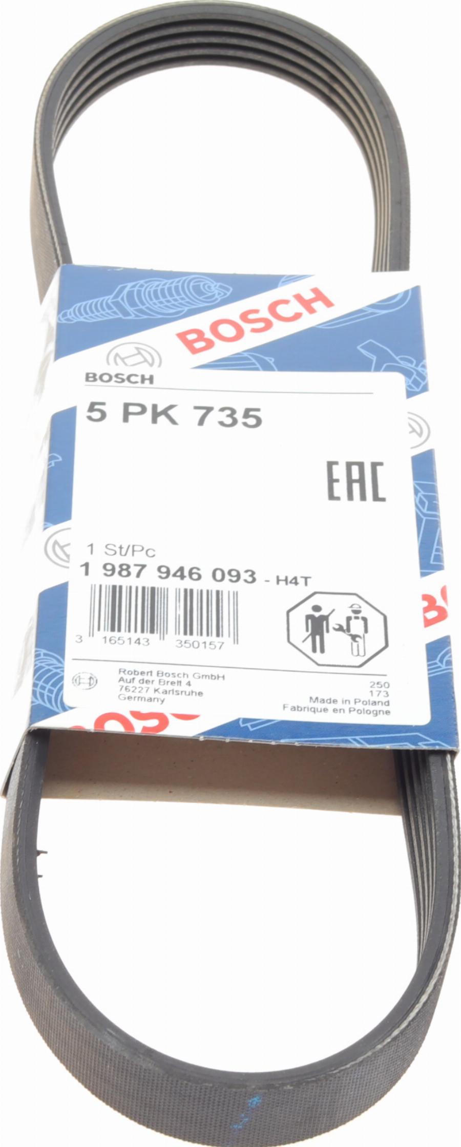 BOSCH 1 987 946 093 - Klinasti rebrasti remen  www.molydon.hr