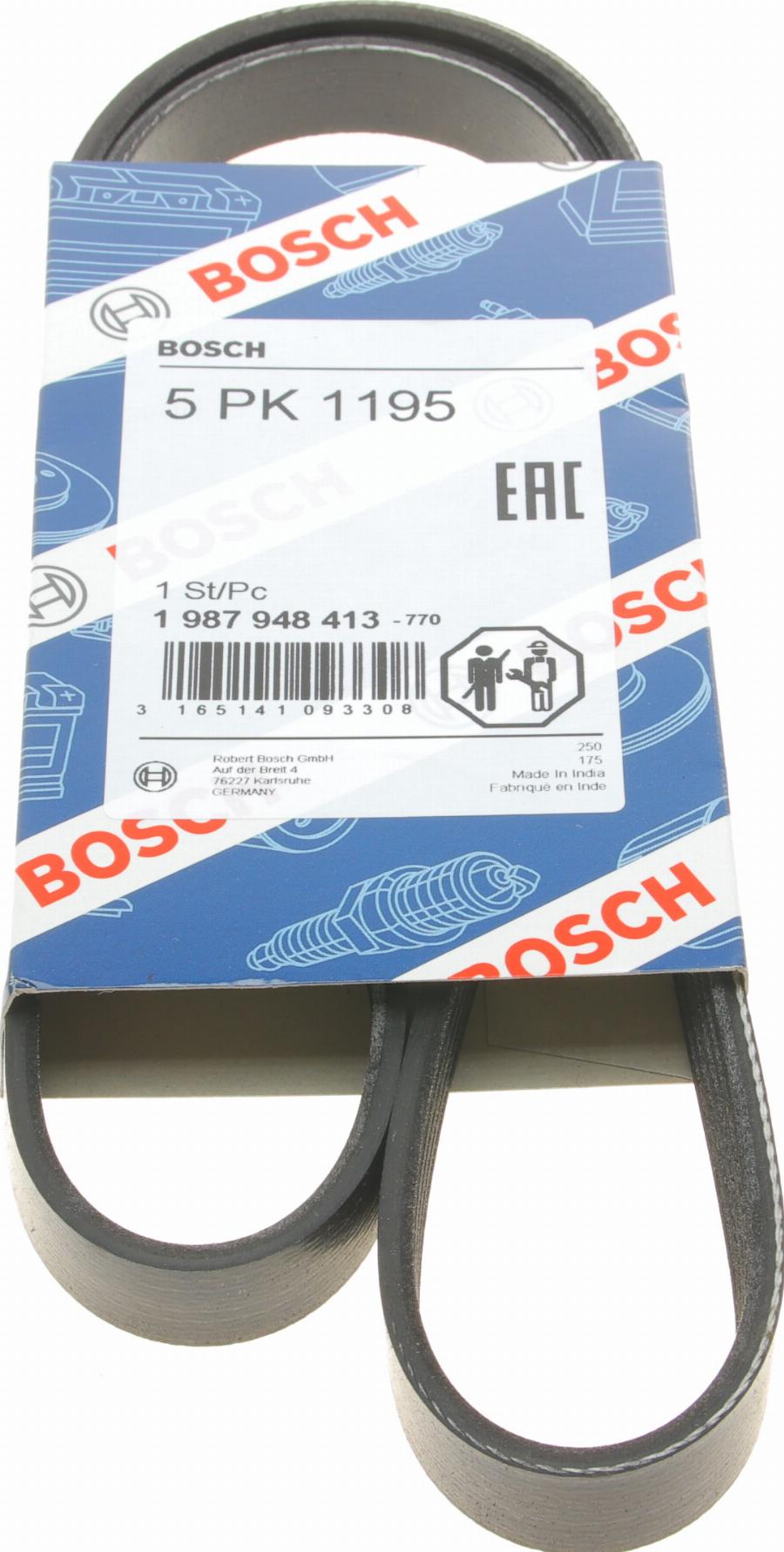 BOSCH 1 987 948 413 - Klinasti rebrasti remen  www.molydon.hr