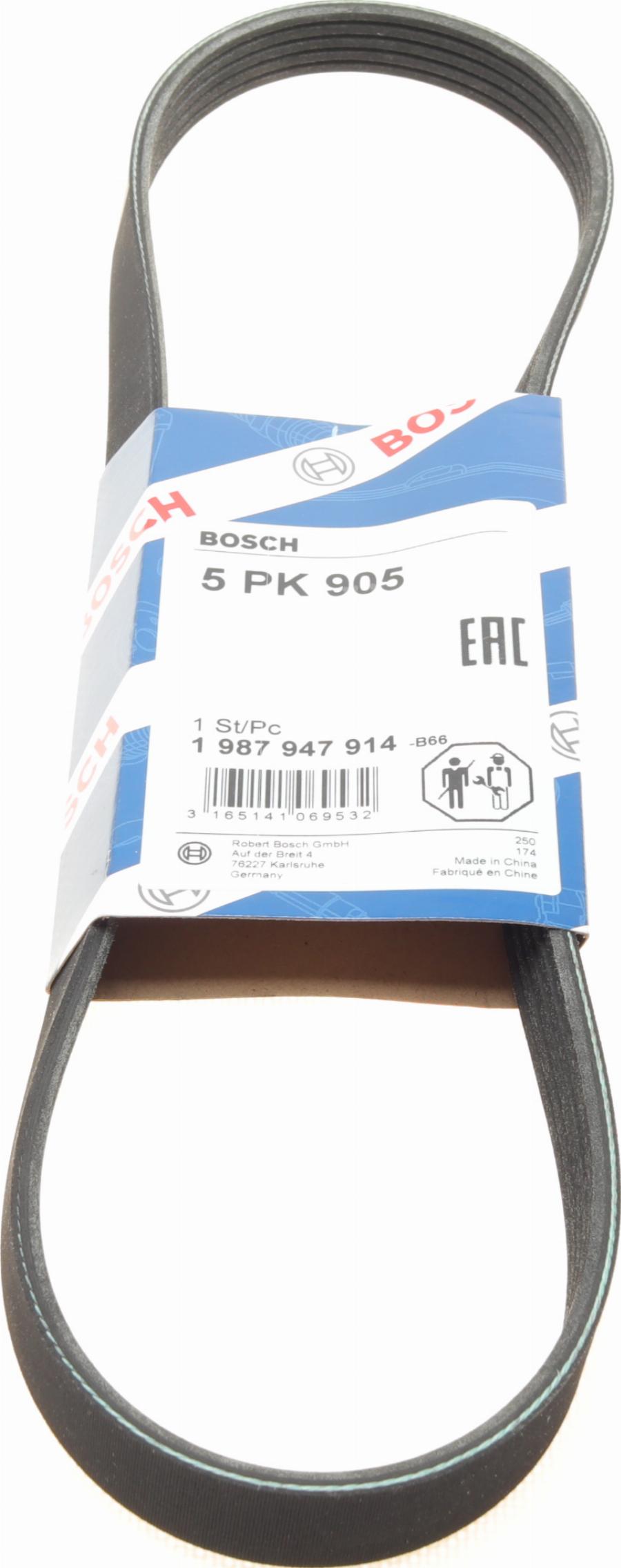 BOSCH 1 987 947 914 - Klinasti rebrasti remen  www.molydon.hr