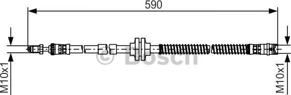 BOSCH 1 987 481 516 - Kočiono crijevo, lajtung www.molydon.hr