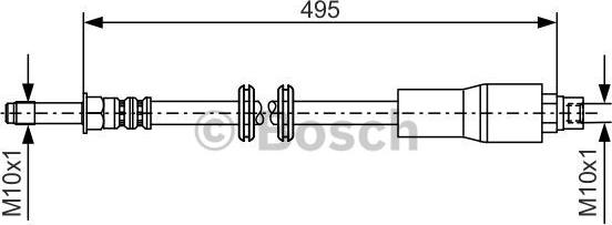 BOSCH 1 987 481 005 - Kočiono crijevo, lajtung www.molydon.hr