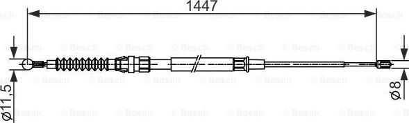 BOSCH 1 987 482 445 - Sajla ručne kočnice www.molydon.hr