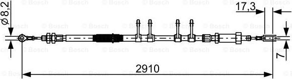 BOSCH 1 987 482 447 - Sajla ručne kočnice www.molydon.hr