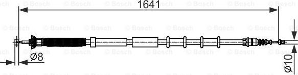 BOSCH 1 987 482 582 - Sajla ručne kočnice www.molydon.hr