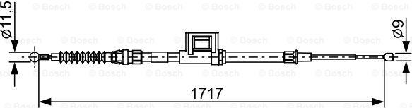 BOSCH 1 987 482 644 - Sajla ručne kočnice www.molydon.hr