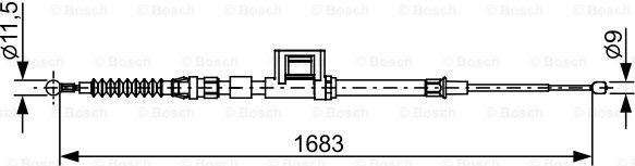 BOSCH 1 987 482 645 - Sajla ručne kočnice www.molydon.hr