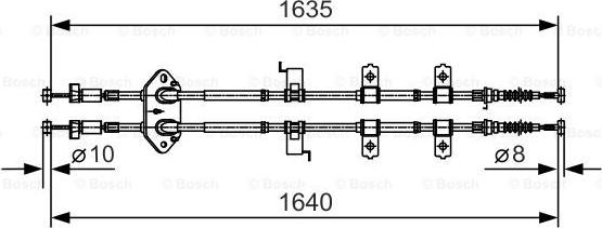 BOSCH 1 987 482 054 - Sajla ručne kočnice www.molydon.hr