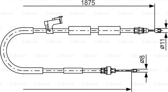 BOSCH 1 987 482 057 - Sajla ručne kočnice www.molydon.hr