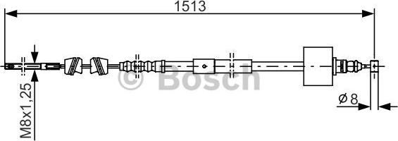 BOSCH 1 987 482 161 - Sajla ručne kočnice www.molydon.hr