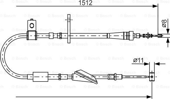 BOSCH 1 987 482 176 - Sajla ručne kočnice www.molydon.hr