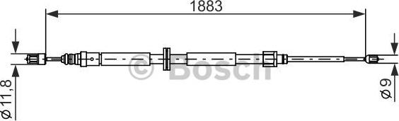 BOSCH 1 987 482 302 - Sajla ručne kočnice www.molydon.hr