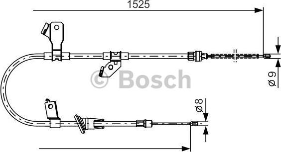 BOSCH 1 987 482 247 - Sajla ručne kočnice www.molydon.hr