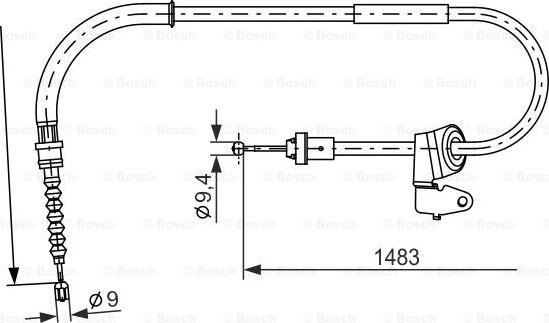 BOSCH 1 987 482 228 - Sajla ručne kočnice www.molydon.hr