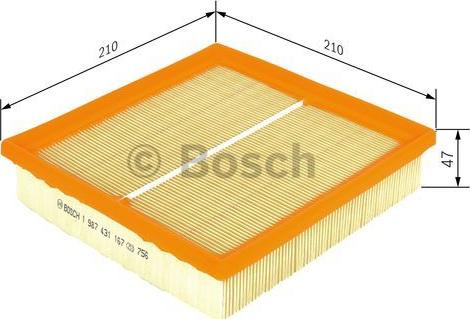 BOSCH 1 987 431 167 - Filter kabine www.molydon.hr