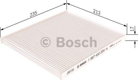 BOSCH 1 987 432 254 - Filter kabine www.molydon.hr