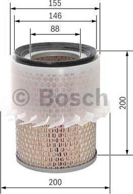 BOSCH 1 987 429 186 - Filter za zrak www.molydon.hr