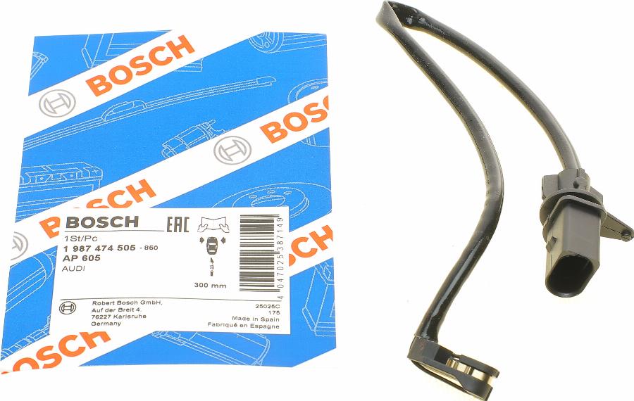 BOSCH 1 987 474 505 - Signalni kontakt, trosenje kočione plocice www.molydon.hr