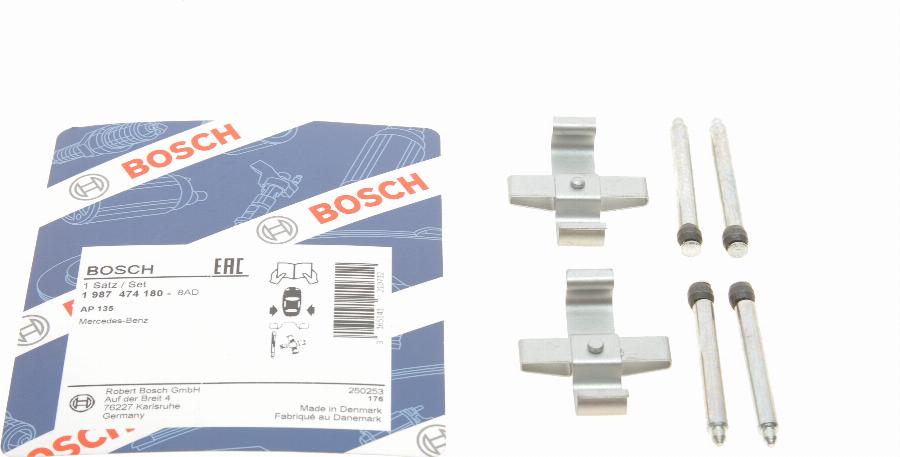 BOSCH 1 987 474 180 - Komplet pribora, Pločica disk kočnice www.molydon.hr