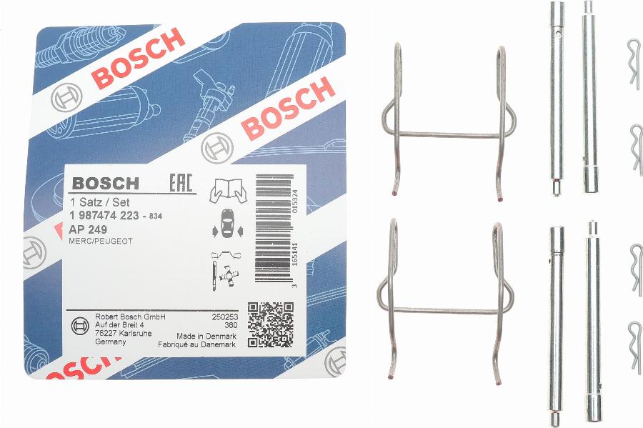 BOSCH 1 987 474 223 - Komplet pribora, Pločica disk kočnice www.molydon.hr