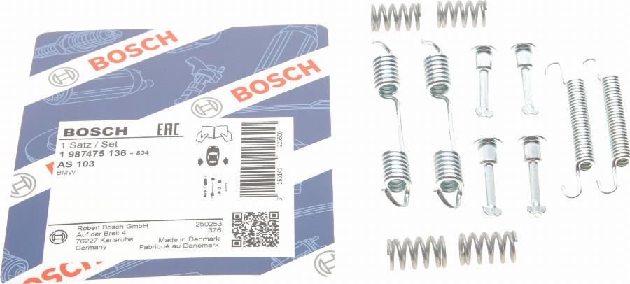 BOSCH 1 987 475 136 - Komplet pribora, kočione papuce rucne kočnice www.molydon.hr