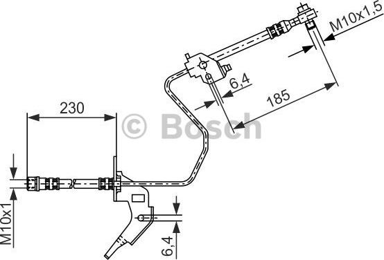 BOSCH 1 987 476 199 - Kočiono crijevo, lajtung www.molydon.hr