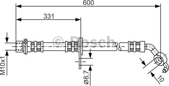 BOSCH 1 987 476 108 - Kočiono crijevo, lajtung www.molydon.hr