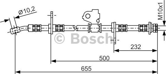 BOSCH 1 987 476 322 - Kočiono crijevo, lajtung www.molydon.hr