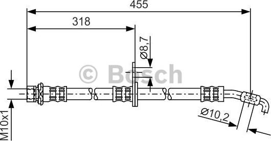 BOSCH 1 987 476 255 - Kočiono crijevo, lajtung www.molydon.hr