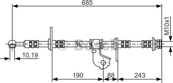 BOSCH 1 987 476 735 - Kočiono crijevo, lajtung www.molydon.hr