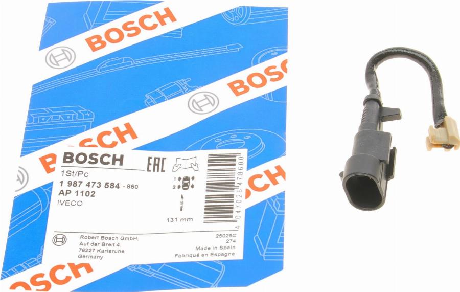 BOSCH 1 987 473 584 - Signalni kontakt, trosenje kočione plocice www.molydon.hr