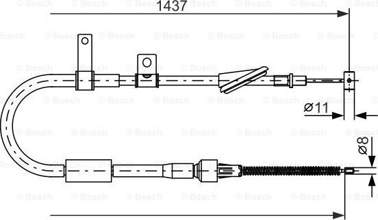 BOSCH 1 987 477 606 - Sajla ručne kočnice www.molydon.hr