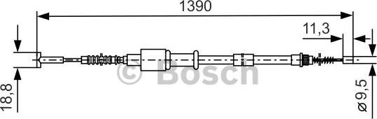 BOSCH 1 987 477 088 - Sajla ručne kočnice www.molydon.hr