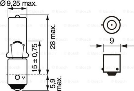 BOSCH 1 987 302 809 - Žarulja, Žmigavac www.molydon.hr