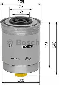 BOSCH 1 457 434 185 - Filter za gorivo www.molydon.hr