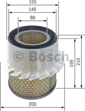 BOSCH 1 457 433 646 - Filter za zrak www.molydon.hr