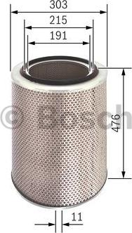 BOSCH 1 457 429 969 - Filter za zrak www.molydon.hr