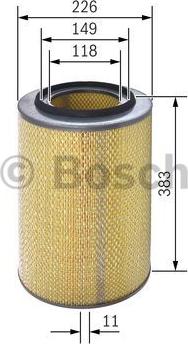 BOSCH 1 457 429 966 - Filter za zrak www.molydon.hr