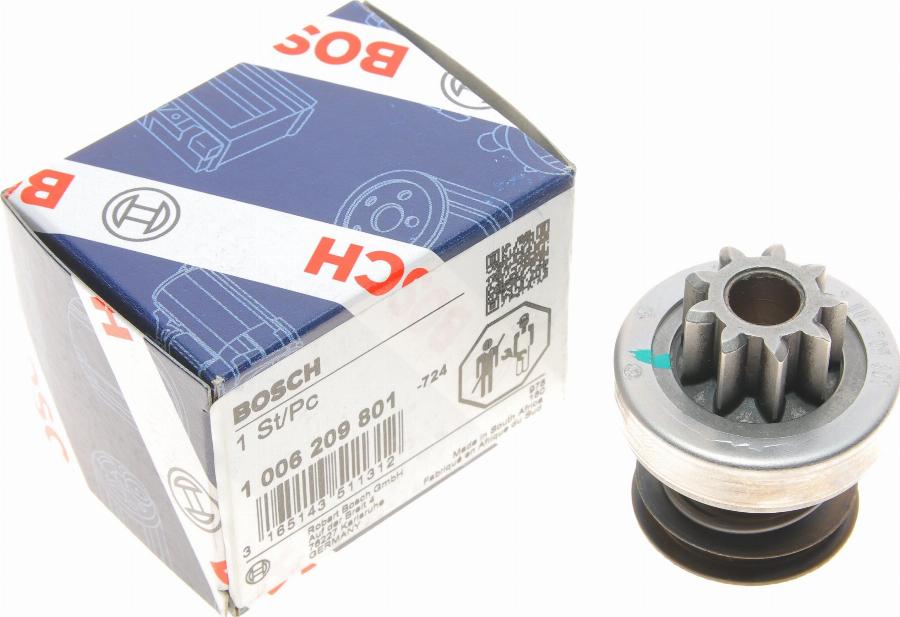 BOSCH 1 006 209 801 - Pogonski Zupčanik, starter www.molydon.hr