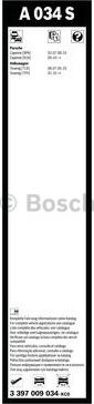 BOSCH 3 397 009 034 - Metlica brisača www.molydon.hr