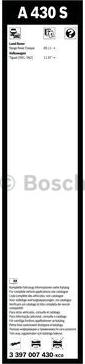 BOSCH 3 397 007 430 - Metlica brisača www.molydon.hr